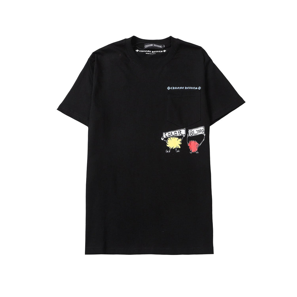 CHH Chrome Heart T Shirts Crowe Summer Short Sleeve Hip Hop Men's and Women's T-Shirts