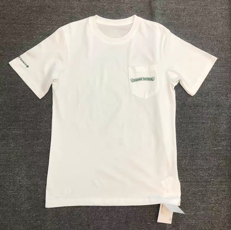 CHH Chrome Heart T Shirts CH Horseshoe Croix Cross Sanskrit Casual Short Sleeve T-Shirt