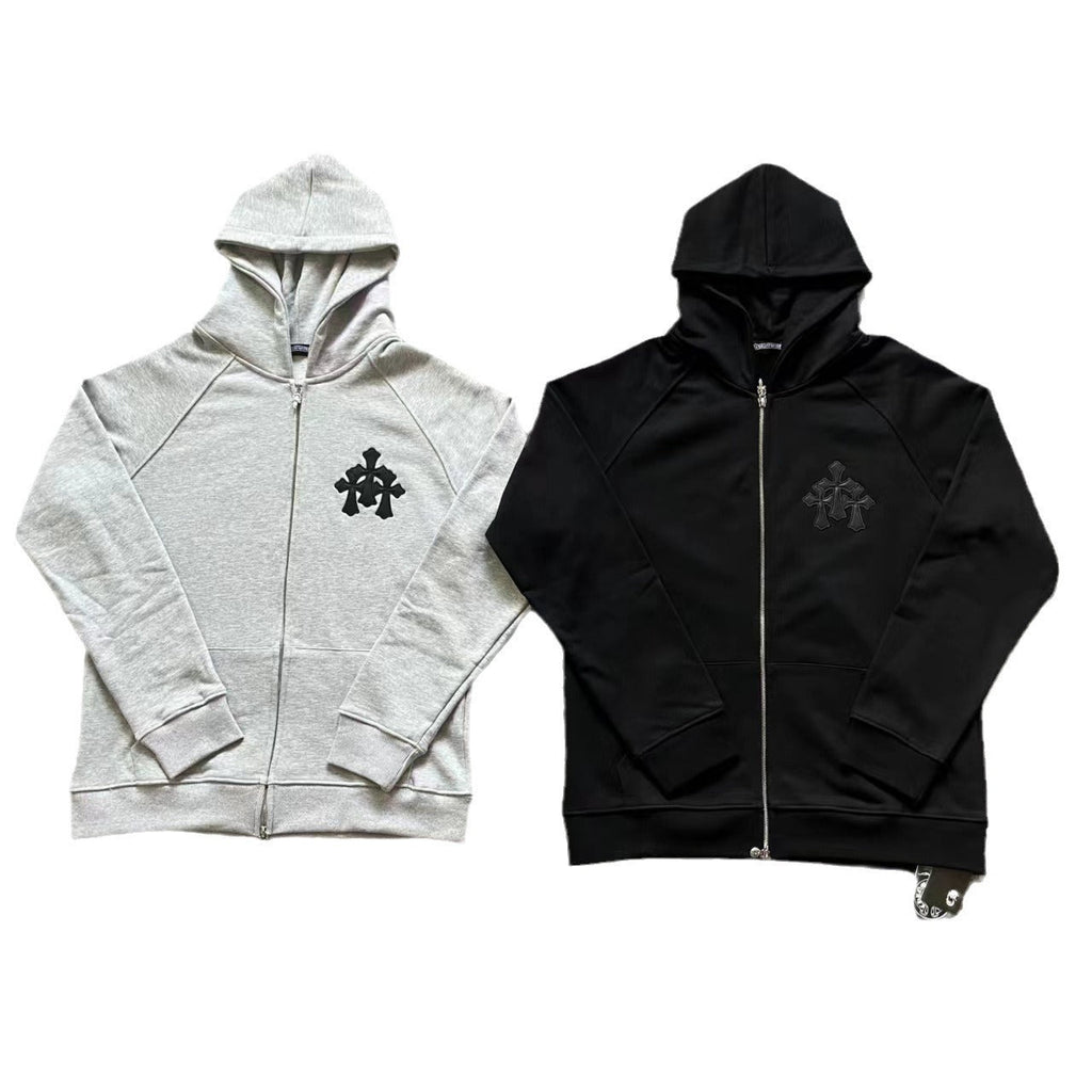 Chrome Heart Hoodie Chrome Heart Chrome cotton terry hooded sweater for men and women