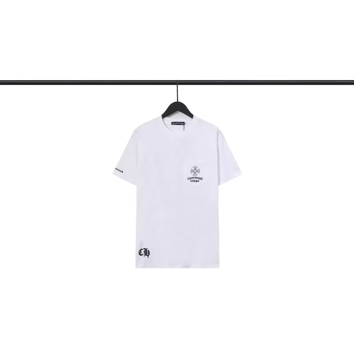 CHH Chrome Heart T Shirts Croix Cross Gypsy Cotton Crew Neck Short Sleeve T-Shirt