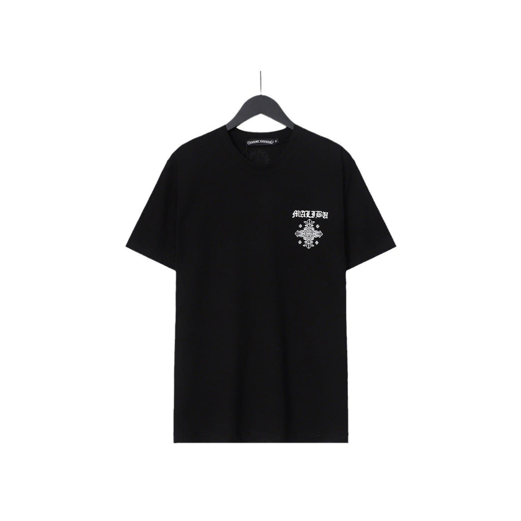 CHH Chrome Heart T Shirts Sanskrit Cross Horseshoe Letter Flower Short Sleeve T-Shirt