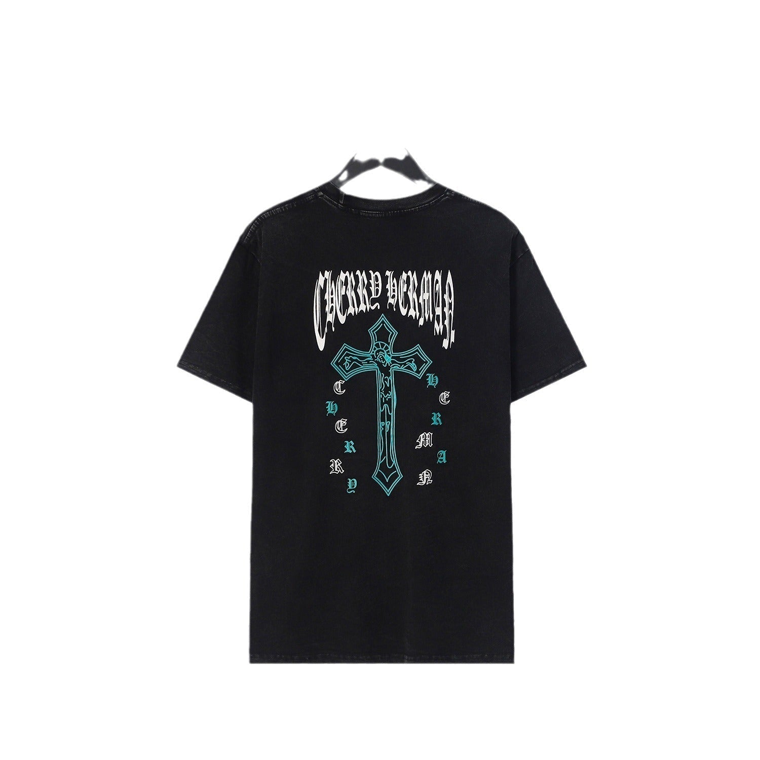 CHH Chrome Heart T Shirts Crowe Ghost Horseshoe Cross Sanskrit Short Sleeve